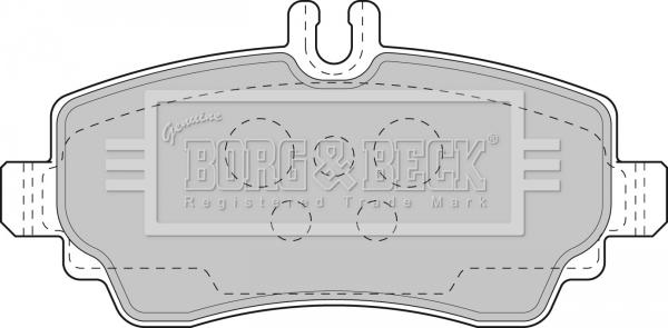 Borg & Beck BBP1752 - Bremžu uzliku kompl., Disku bremzes autodraugiem.lv