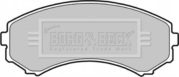 Borg & Beck BBP1757 - Bremžu uzliku kompl., Disku bremzes autodraugiem.lv