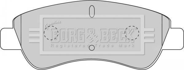 Borg & Beck BBP1703 - Bremžu uzliku kompl., Disku bremzes autodraugiem.lv