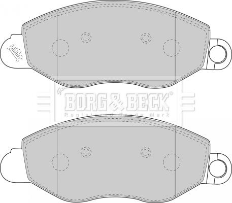 Borg & Beck BBP1714 - Bremžu uzliku kompl., Disku bremzes autodraugiem.lv