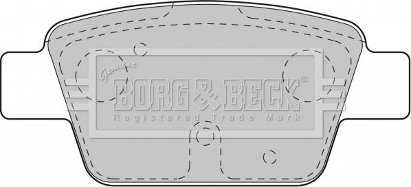 Borg & Beck BBP1718 - Bremžu uzliku kompl., Disku bremzes autodraugiem.lv