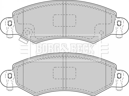 Borg & Beck BBP1713 - Bremžu uzliku kompl., Disku bremzes autodraugiem.lv