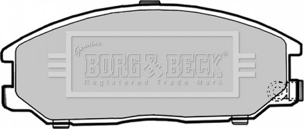 Borg & Beck BBP1786 - Bremžu uzliku kompl., Disku bremzes autodraugiem.lv