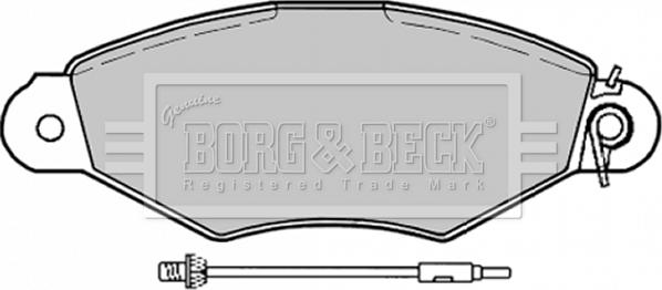 Borg & Beck BBP1729 - Bremžu uzliku kompl., Disku bremzes autodraugiem.lv