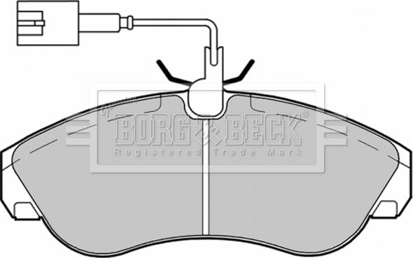 Borg & Beck BBP1720 - Bremžu uzliku kompl., Disku bremzes autodraugiem.lv