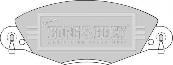 Borg & Beck BBP1723 - Bremžu uzliku kompl., Disku bremzes autodraugiem.lv