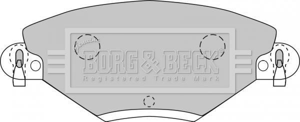 Borg & Beck BBP1722 - Bremžu uzliku kompl., Disku bremzes autodraugiem.lv