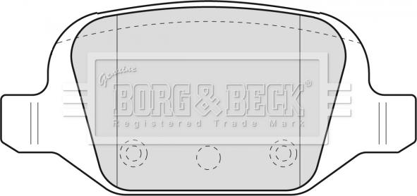 Borg & Beck BBP1775 - Bremžu uzliku kompl., Disku bremzes autodraugiem.lv