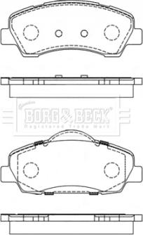 Borg & Beck BBP2442 - Bremžu uzliku kompl., Disku bremzes autodraugiem.lv