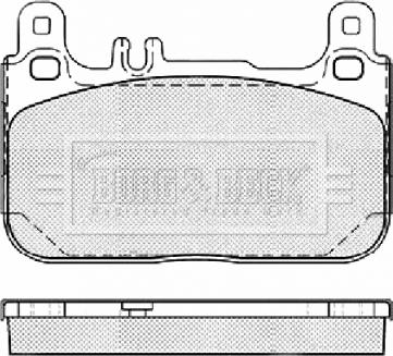 Borg & Beck BBP2461 - Bremžu uzliku kompl., Disku bremzes autodraugiem.lv