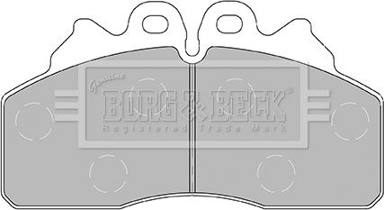 Borg & Beck BBP2435 - Bremžu uzliku kompl., Disku bremzes autodraugiem.lv