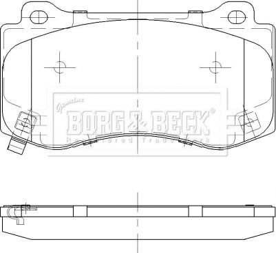 Borg & Beck BBP2474 - Bremžu uzliku kompl., Disku bremzes autodraugiem.lv