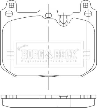 Borg & Beck BBP2562 - Bremžu uzliku kompl., Disku bremzes autodraugiem.lv
