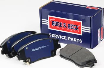 Borg & Beck BBP2580 - Bremžu uzliku kompl., Disku bremzes autodraugiem.lv