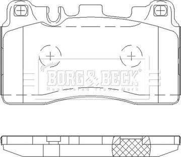 Borg & Beck BBP2653 - Bremžu uzliku kompl., Disku bremzes autodraugiem.lv