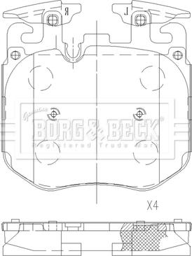 Borg & Beck BBP2630 - Bremžu uzliku kompl., Disku bremzes autodraugiem.lv
