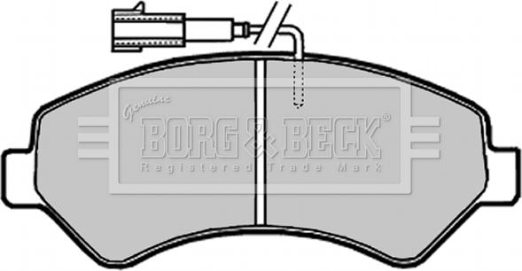 Borg & Beck BBP2020 - Bremžu uzliku kompl., Disku bremzes autodraugiem.lv