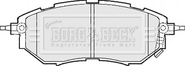 Borg & Beck BBP2077 - Bremžu uzliku kompl., Disku bremzes autodraugiem.lv