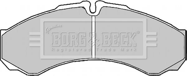 Borg & Beck BBP2195 - Bremžu uzliku kompl., Disku bremzes autodraugiem.lv