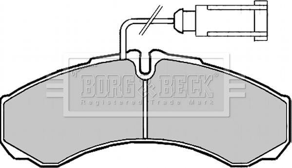 Borg & Beck BBP2190 - Bremžu uzliku kompl., Disku bremzes autodraugiem.lv