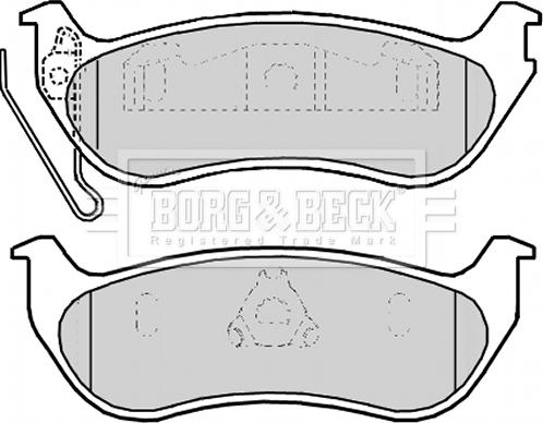 Borg & Beck BBP2174 - Bremžu uzliku kompl., Disku bremzes autodraugiem.lv