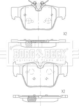 Borg & Beck BBP2889 - Bremžu uzliku kompl., Disku bremzes autodraugiem.lv