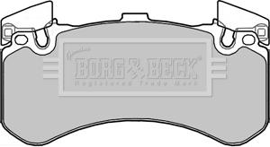 Borg & Beck BBP2356 - Bremžu uzliku kompl., Disku bremzes autodraugiem.lv