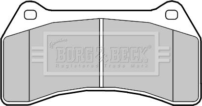 Borg & Beck BBP2357 - Bremžu uzliku kompl., Disku bremzes autodraugiem.lv