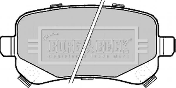 Borg & Beck BBP2209 - Bremžu uzliku kompl., Disku bremzes autodraugiem.lv