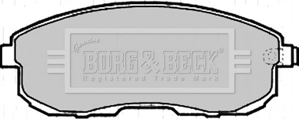 Borg & Beck BBP2206 - Bremžu uzliku kompl., Disku bremzes autodraugiem.lv