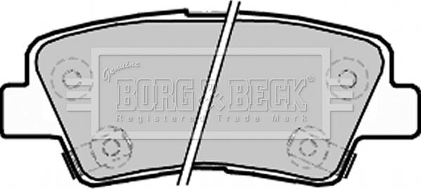 Borg & Beck BBP2220 - Bremžu uzliku kompl., Disku bremzes autodraugiem.lv