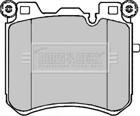 Borg & Beck BBP2223 - Bremžu uzliku kompl., Disku bremzes autodraugiem.lv