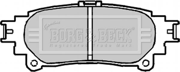 Borg & Beck BBP2222 - Bremžu uzliku kompl., Disku bremzes autodraugiem.lv