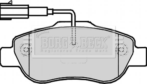 Borg & Beck BBP2227 - Bremžu uzliku kompl., Disku bremzes autodraugiem.lv