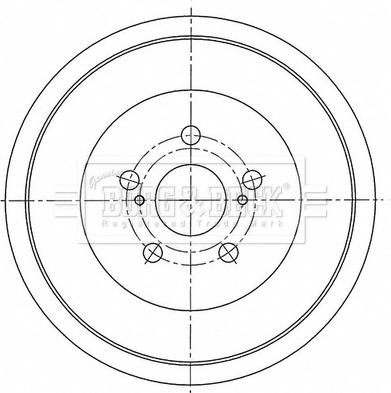 Borg & Beck BBR7276 - Bremžu trumulis autodraugiem.lv