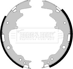 Borg & Beck BBS6472 - Bremžu loku komplekts autodraugiem.lv