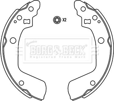 Borg & Beck BBS6509 - Bremžu loku komplekts autodraugiem.lv