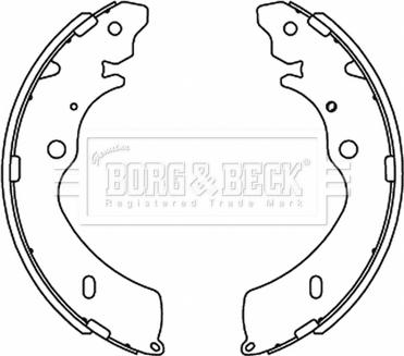 Borg & Beck BBS6505 - Bremžu loku komplekts autodraugiem.lv
