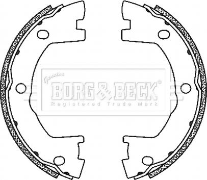 Borg & Beck BBS6503 - Bremžu loku kompl., Stāvbremze autodraugiem.lv