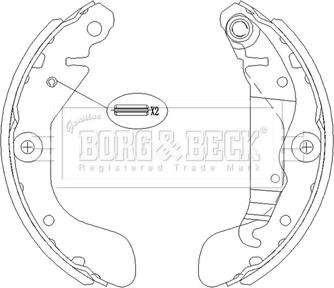 Borg & Beck BBS6510 - Bremžu loku komplekts autodraugiem.lv