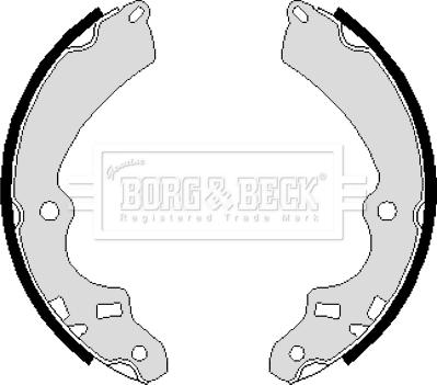 Borg & Beck BBS6091 - Bremžu loku komplekts autodraugiem.lv