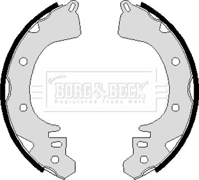 Borg & Beck BBS6098 - Bremžu loku komplekts autodraugiem.lv