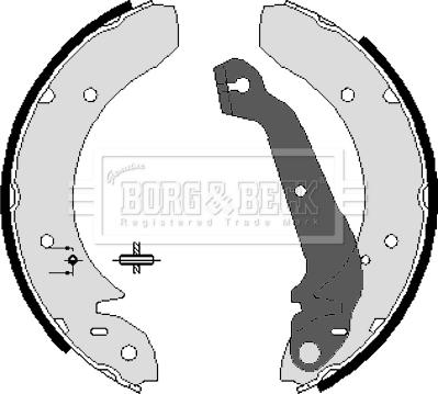 Borg & Beck BBS6045 - Bremžu loku komplekts autodraugiem.lv