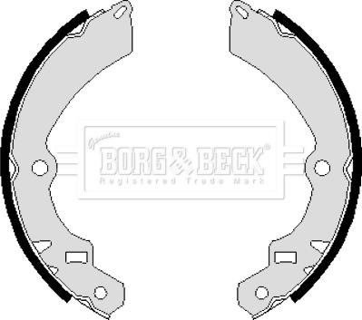 Borg & Beck BBS6046 - Bremžu loku komplekts autodraugiem.lv