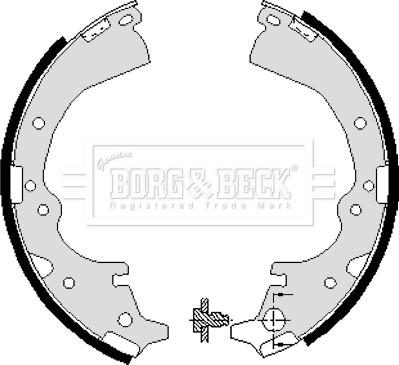 Borg & Beck BBS6040 - Bremžu loku komplekts autodraugiem.lv