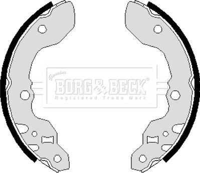Borg & Beck BBS6048 - Bremžu loku komplekts autodraugiem.lv
