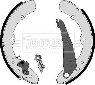 Borg & Beck BBS6051 - Bremžu loku komplekts autodraugiem.lv
