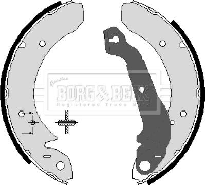 Borg & Beck BBS6053 - Bremžu loku komplekts autodraugiem.lv