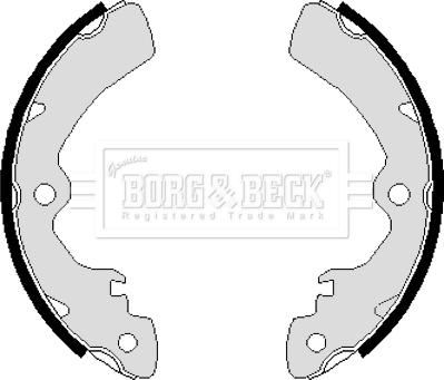 Borg & Beck BBS6066 - Bremžu loku komplekts autodraugiem.lv