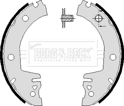 Borg & Beck BBS6061 - Bremžu loku komplekts autodraugiem.lv